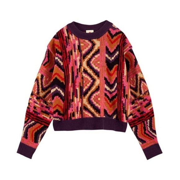 FARM Rio Multicolor Crew Neck Sweater - Picture 3 of 11